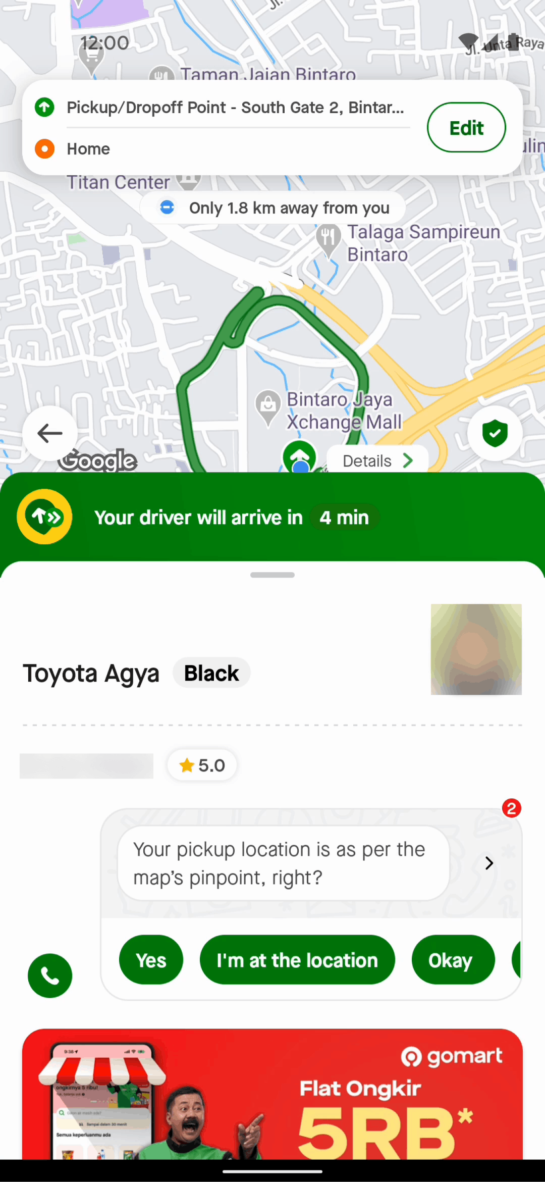 Gojek Android Travel & Transportation interface screenshot 7