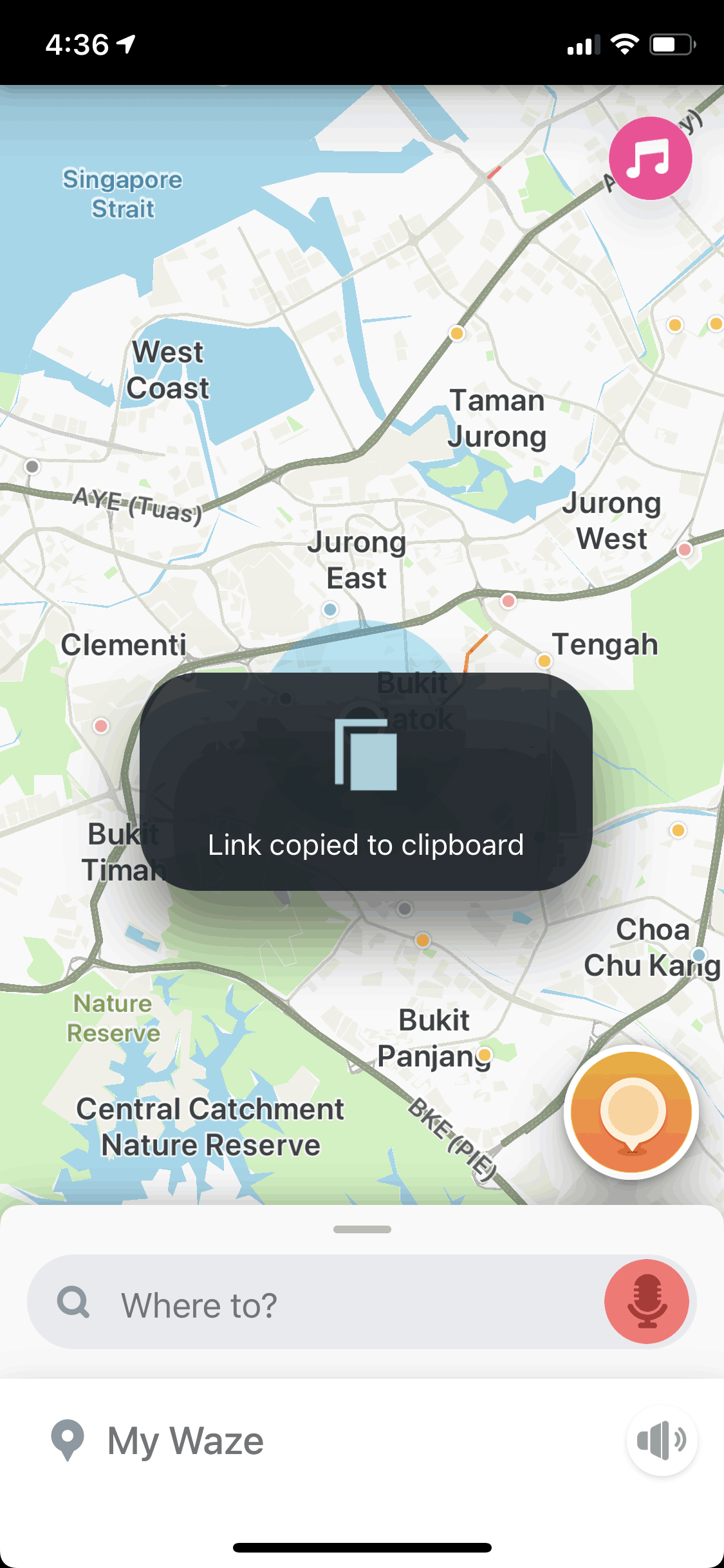 Waze iOS Maps & Navigation interface screenshot 18