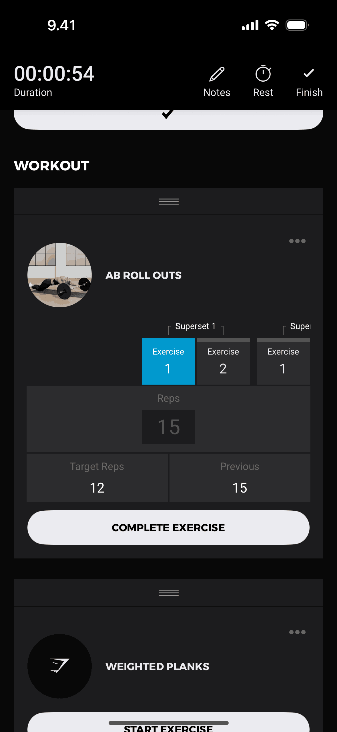 Gymshark Training and Fitness iOS Health & Fitness interface screenshot 12