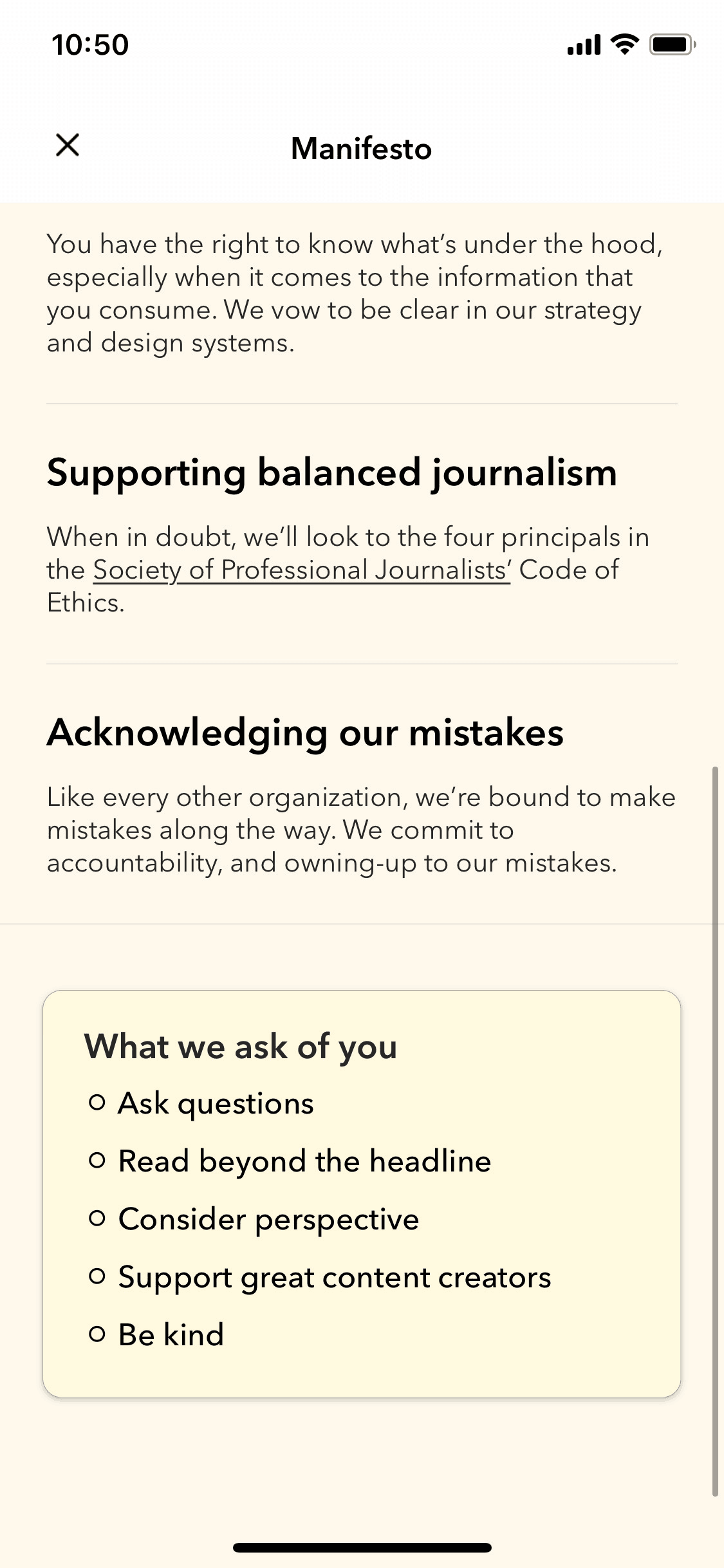 Gawq iOS News interface screenshot 16