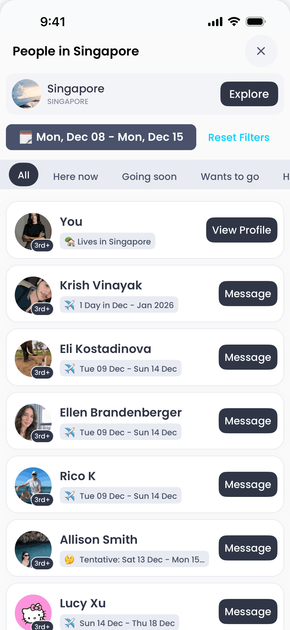 Pangea iOS Travel & Transportation interface screenshot 1