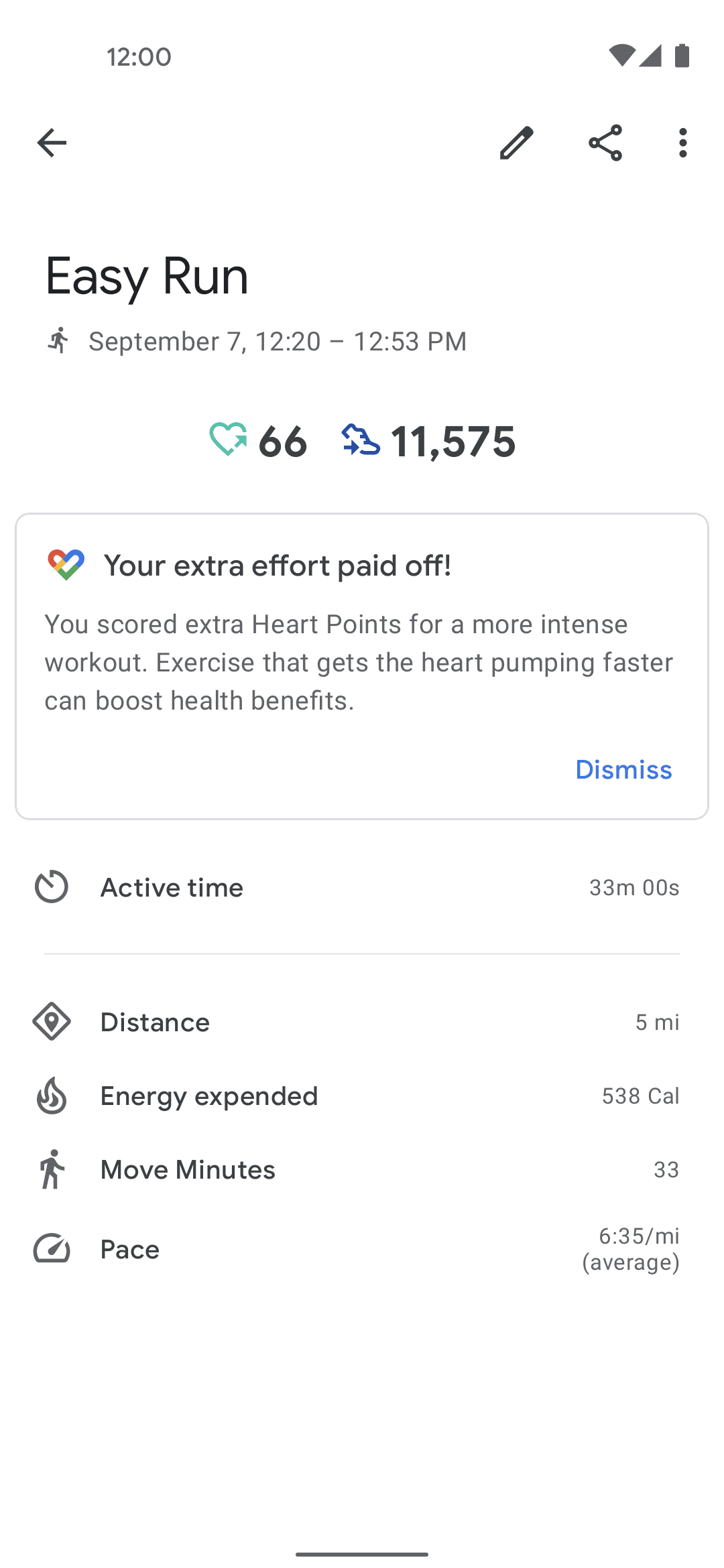 Google Fit Android Health & Fitness interface screenshot 8