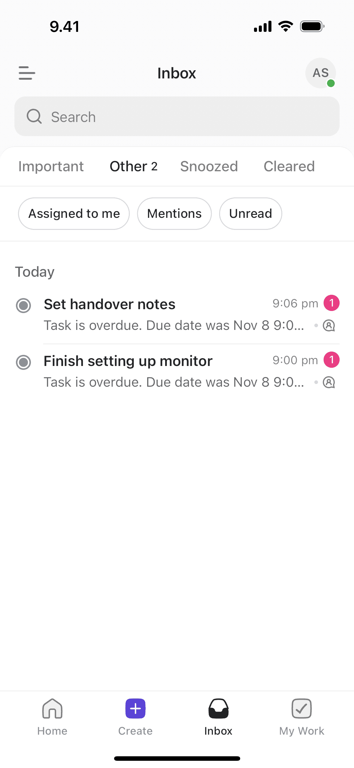 ClickUp iOS Productivity interface screenshot 4