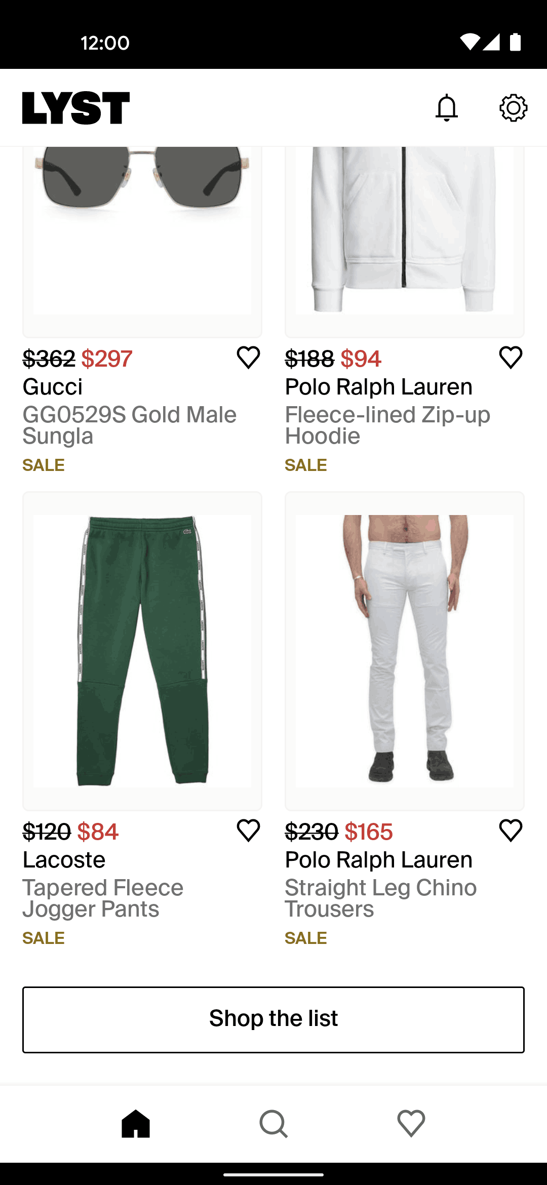 Lyst Android Shopping interface screenshot 10