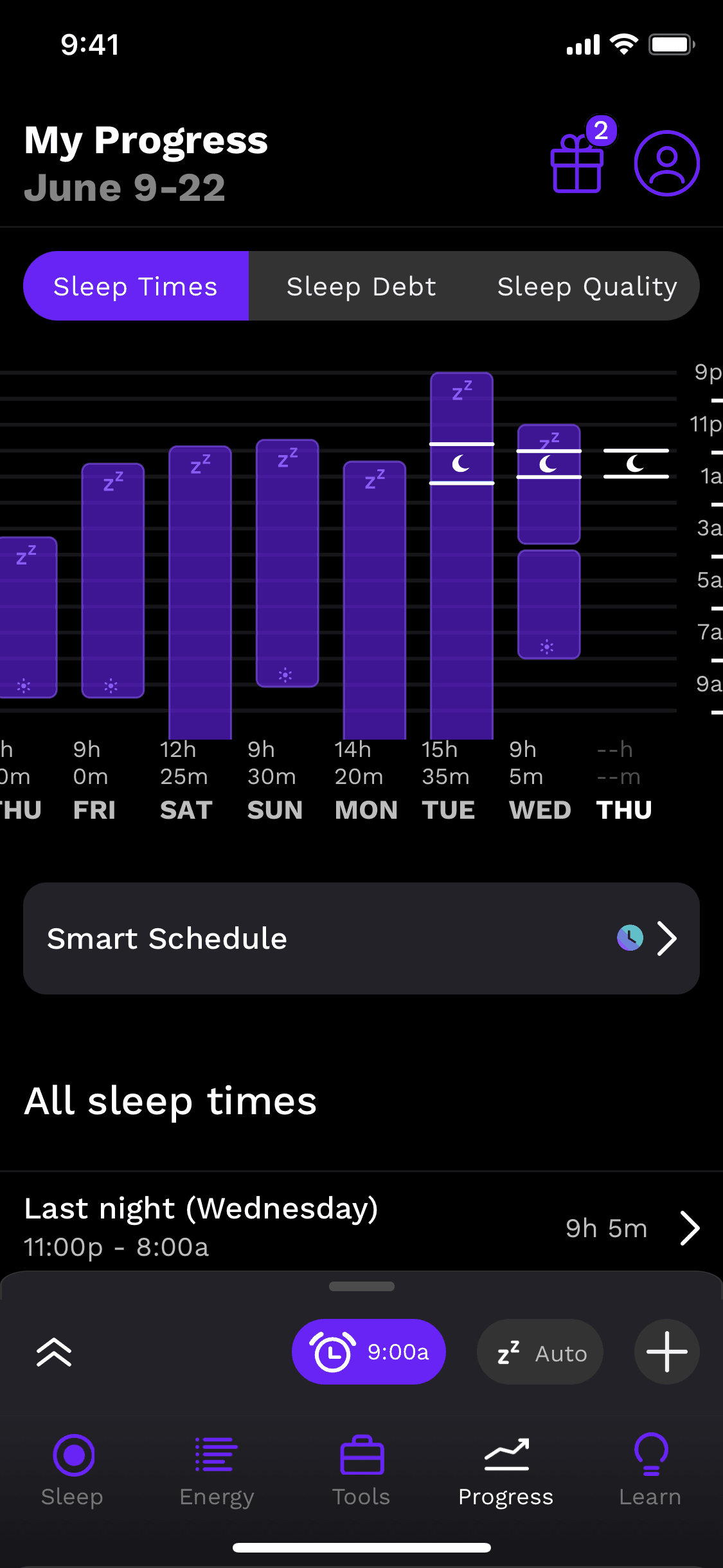 Rise iOS Health & Fitness interface screenshot 16