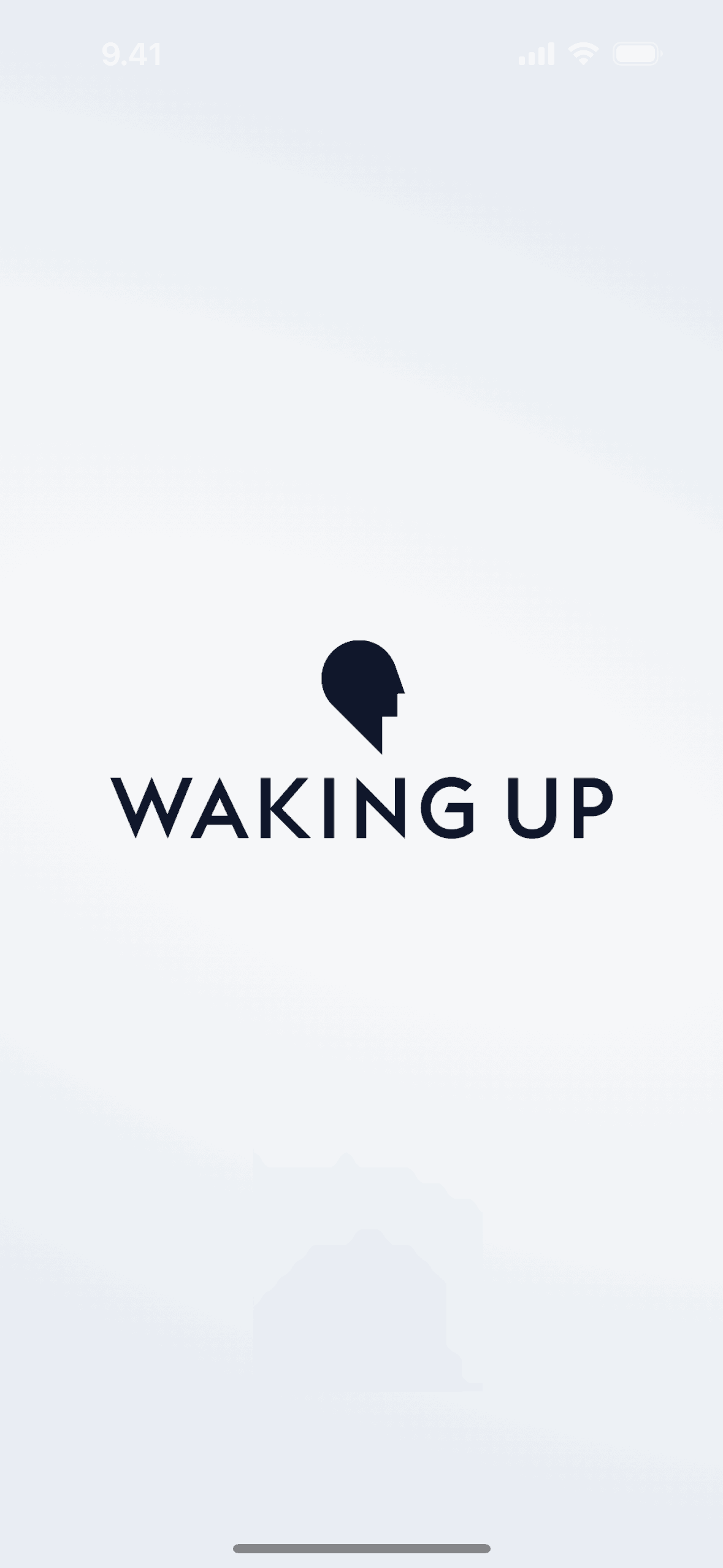 Waking Up iOS Health & Fitness interface screenshot 1