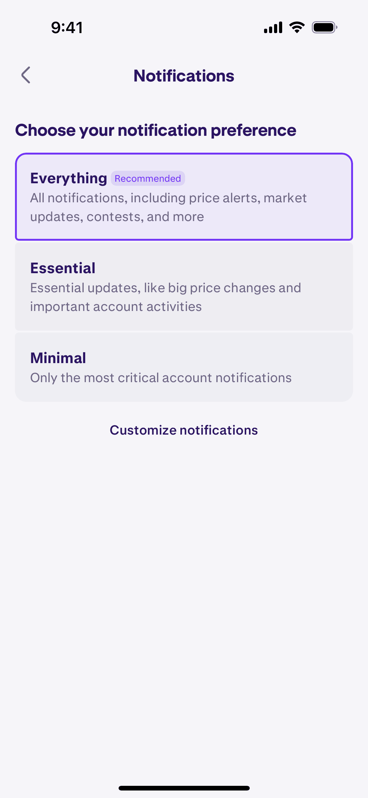 Kraken iOS Finance interface screenshot 8