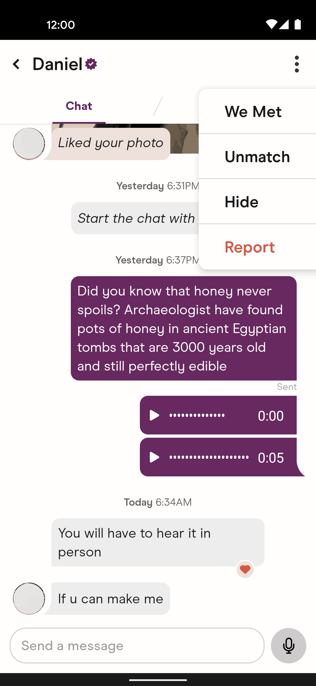 Hinge Android Lifestyle interface screenshot 14