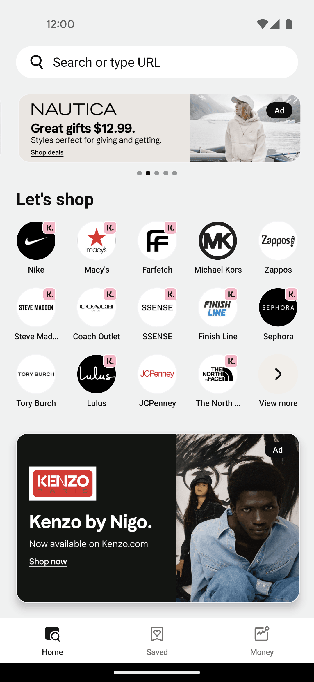 Klarna Android Shopping interface screenshot 2