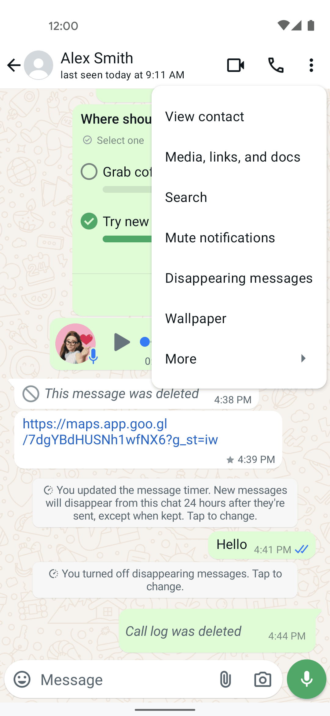 WhatsApp Android Social Networking interface screenshot 8