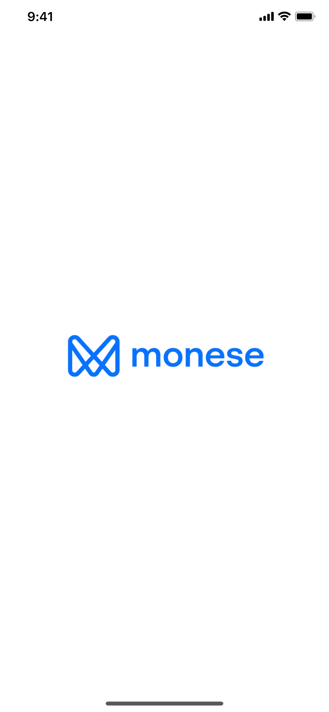 Monese iOS Finance interface screenshot 1