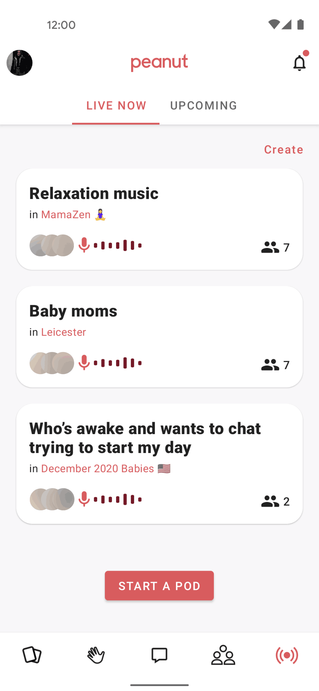 Peanut Android Social Networking interface screenshot 12