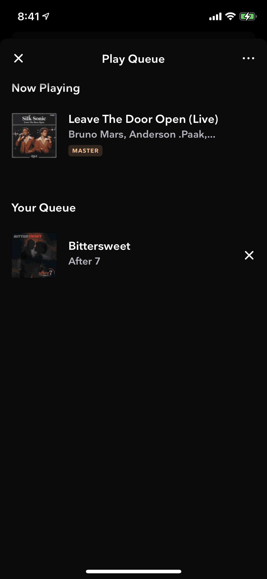 TIDAL iOS Music & Audio interface screenshot 3