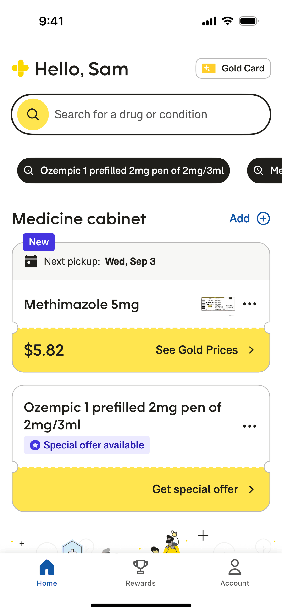 GoodRx iOS Medical interface screenshot 2