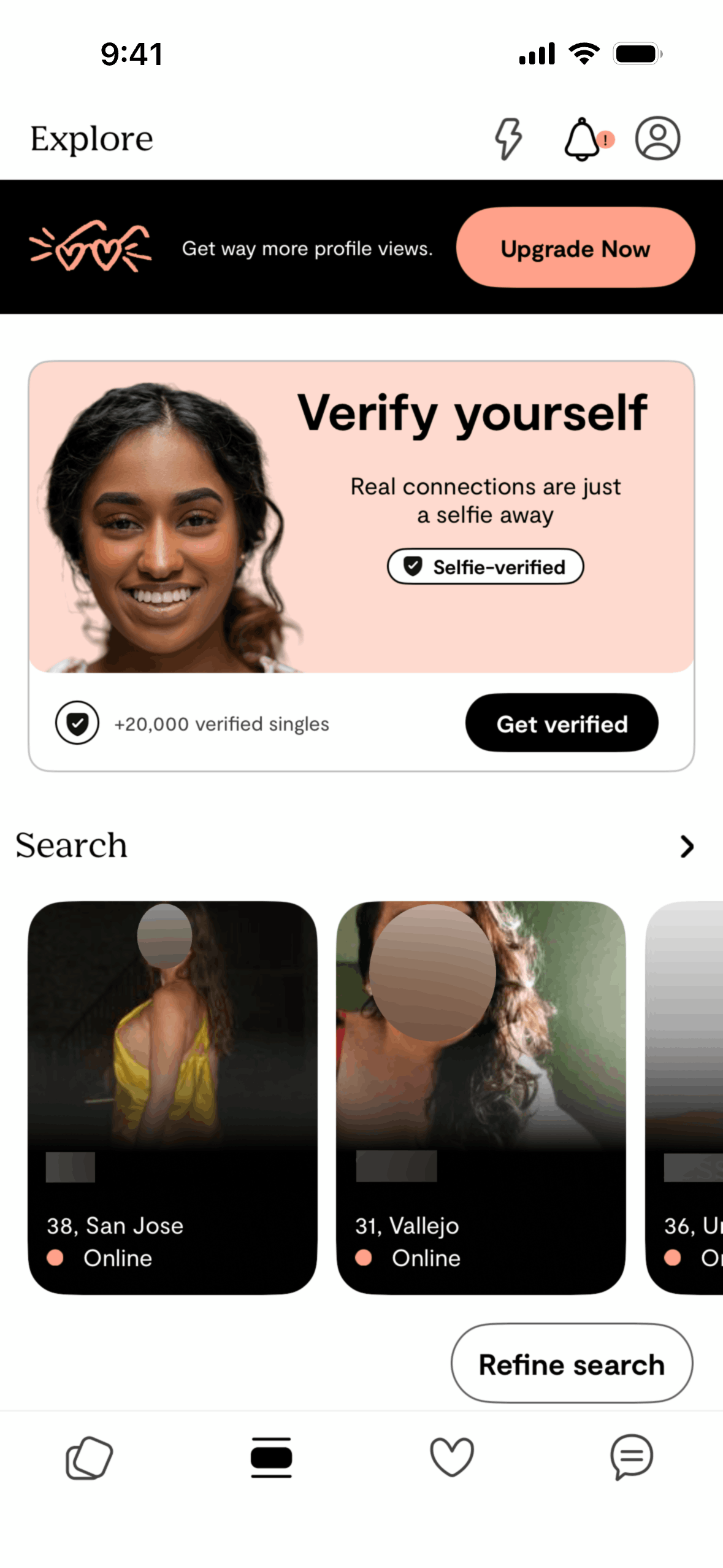 Plenty of Fish iOS dating interface screenshot 11