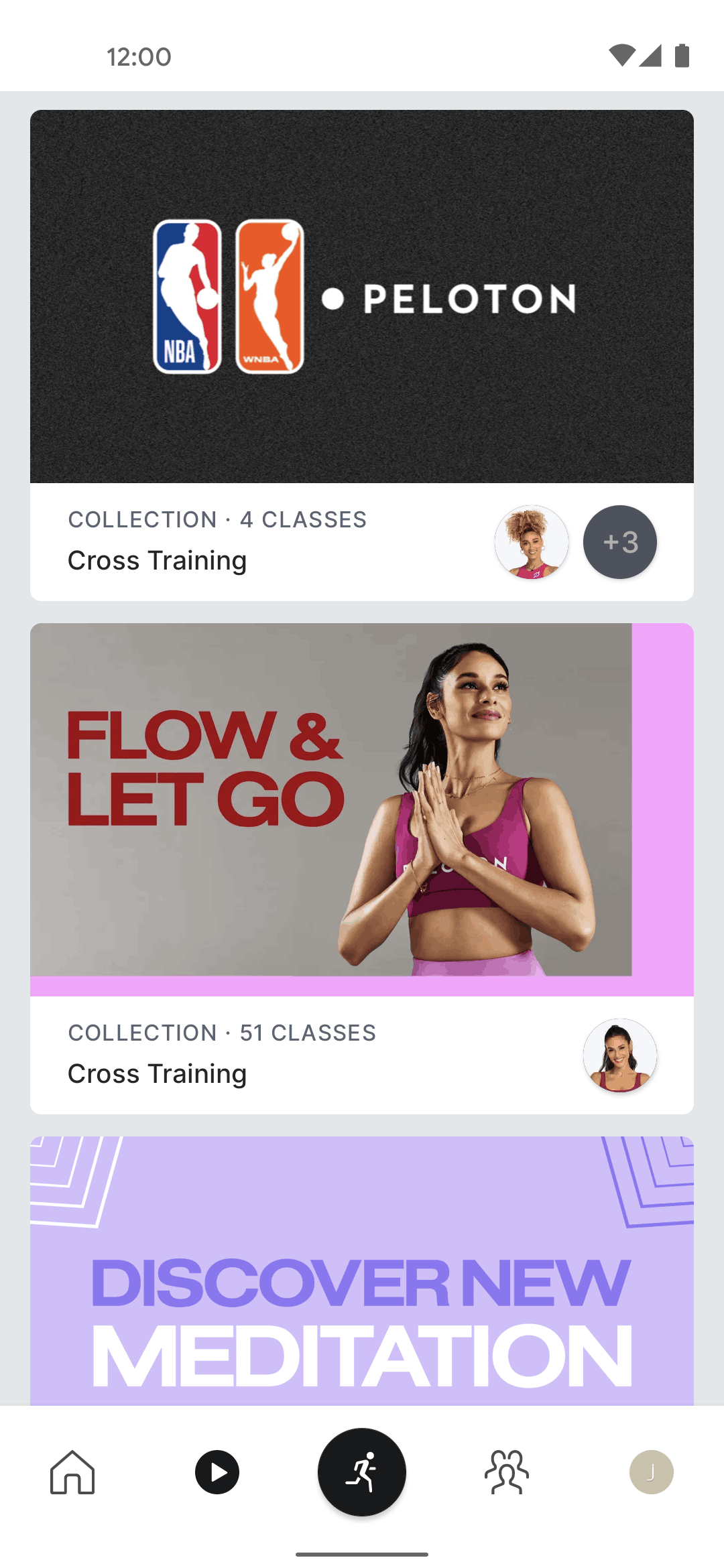 Peloton Android Health & Fitness interface screenshot 6