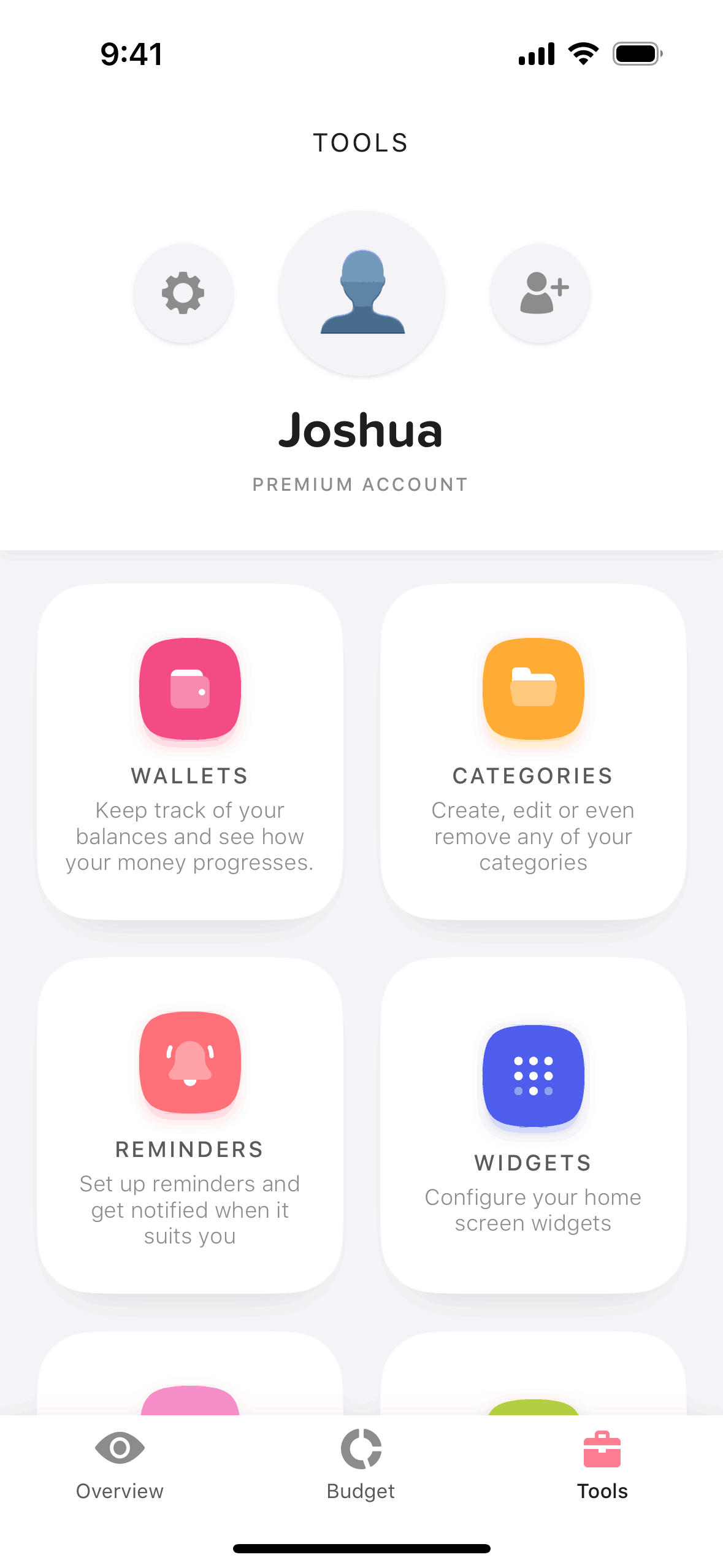 Buddy iOS Finance interface screenshot 7
