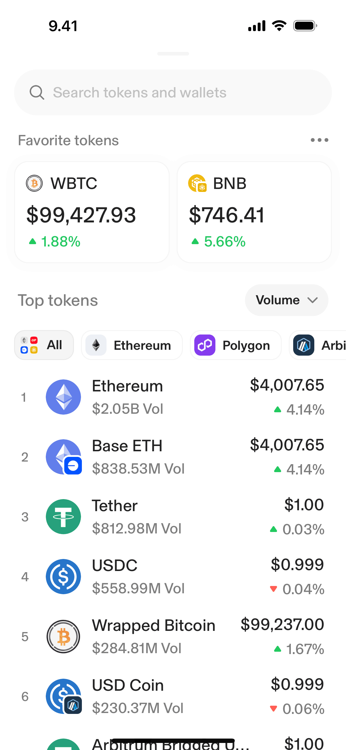 Uniswap iOS Crypto & Web3 interface screenshot 1