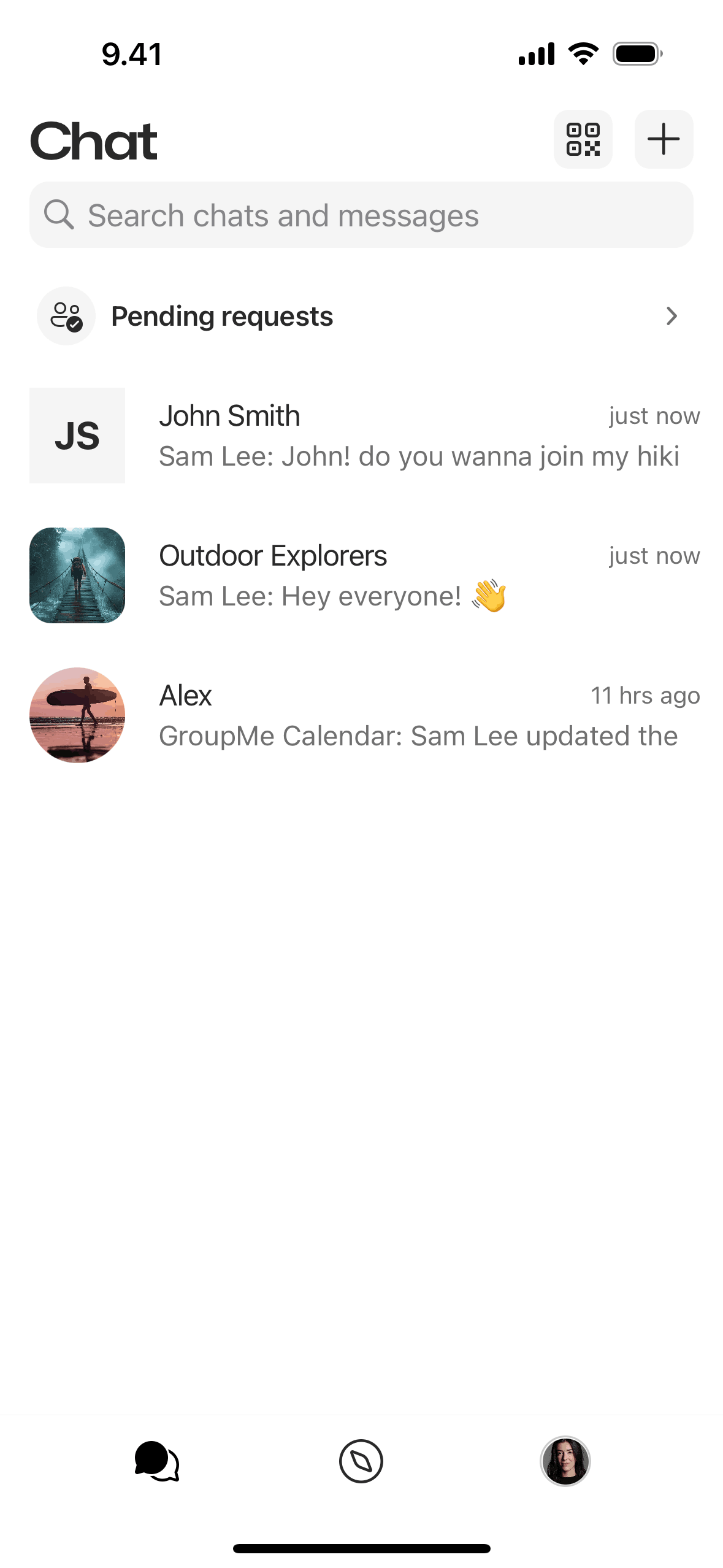 GroupMe iOS Social Networking interface screenshot 3