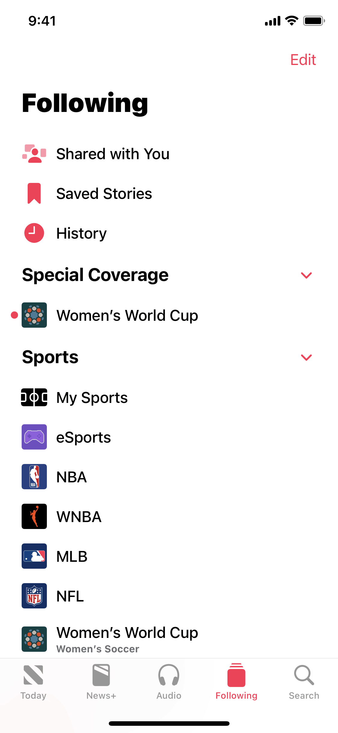 Apple News iOS News interface screenshot 10