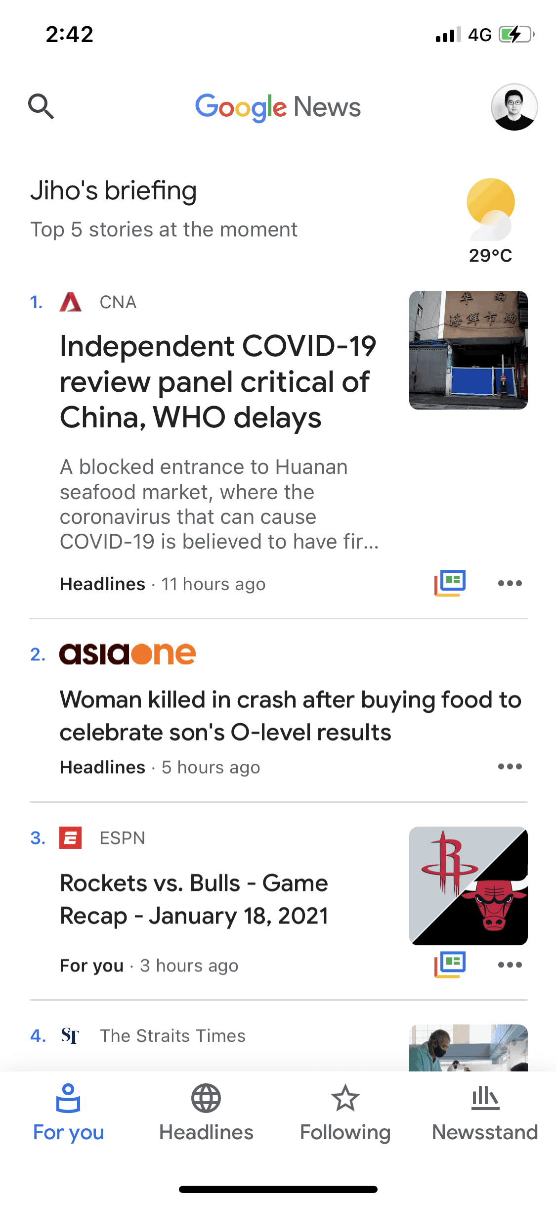 Google News iOS News interface screenshot 5