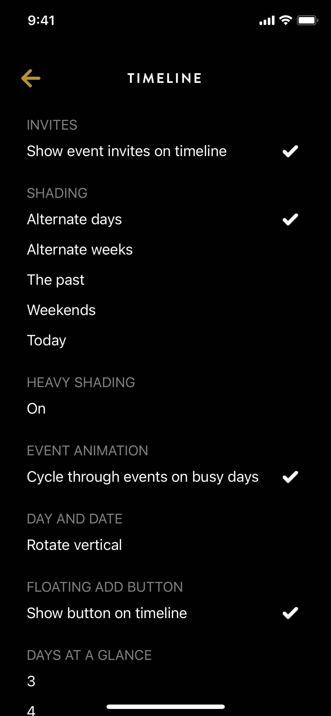 Timepage iOS Productivity interface screenshot 6