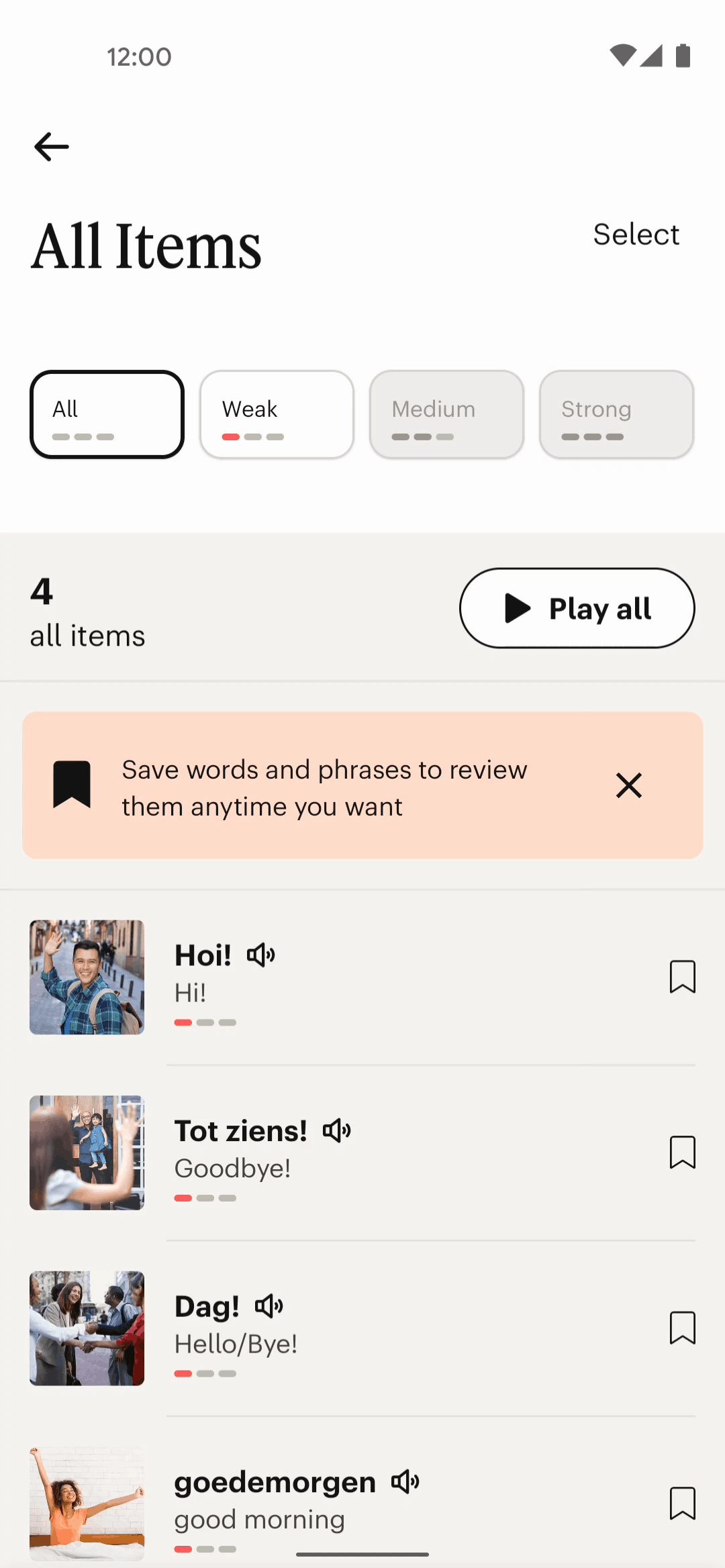 Babbel Android Education interface screenshot 13