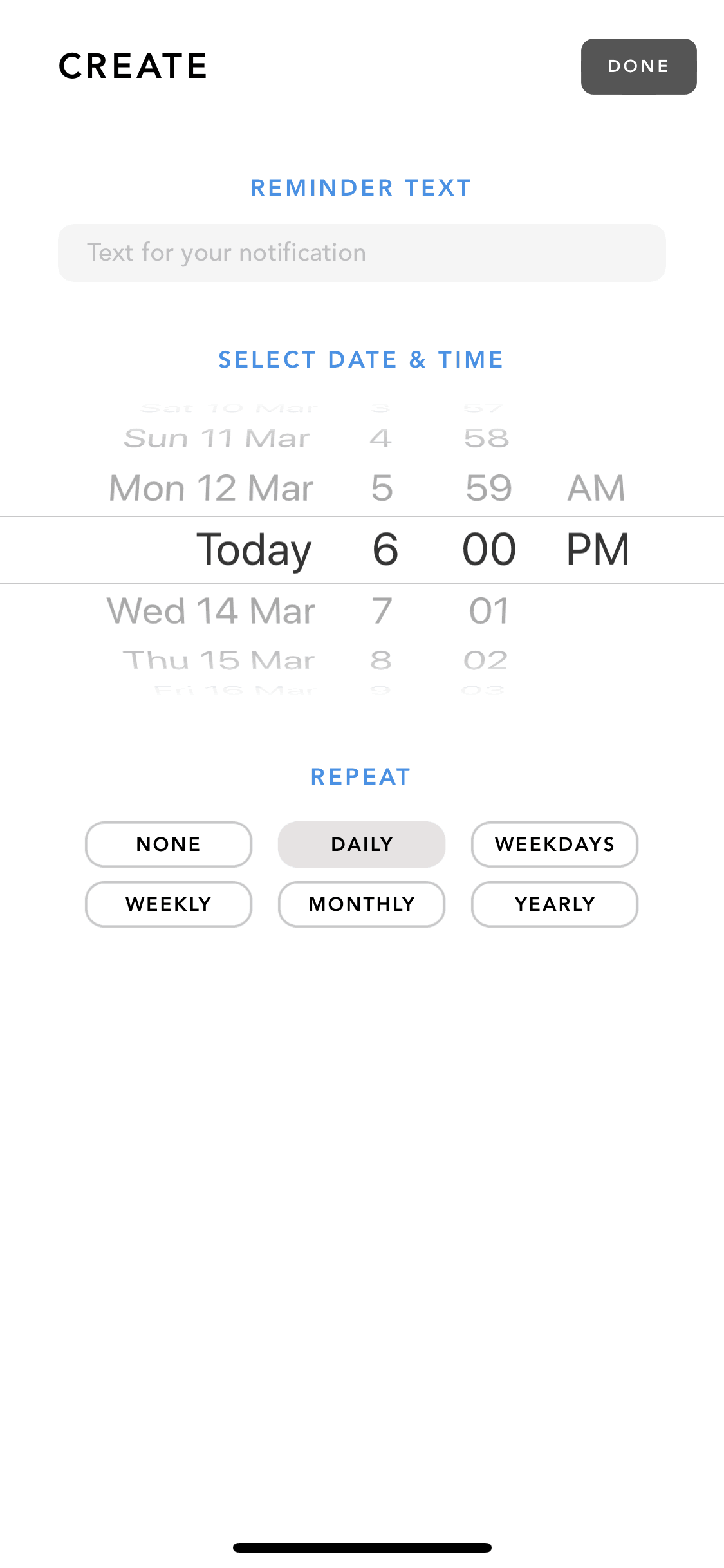 Done iOS Productivity interface screenshot 19