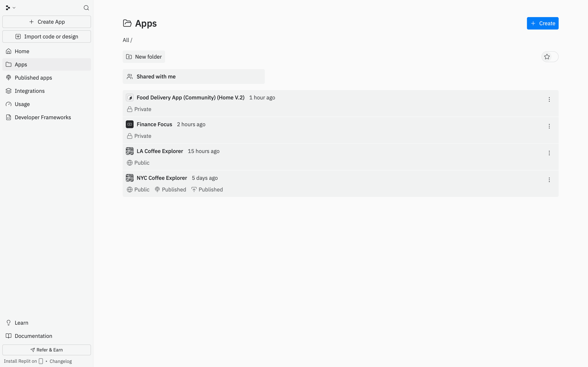Replit Web AI interface screenshot 4