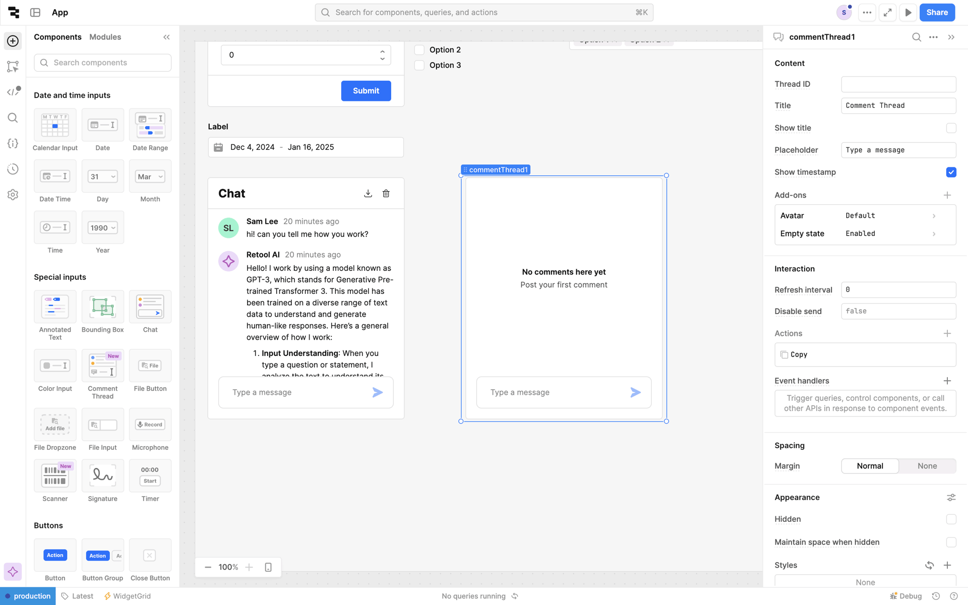 Retool Web Developer Tools interface screenshot 23