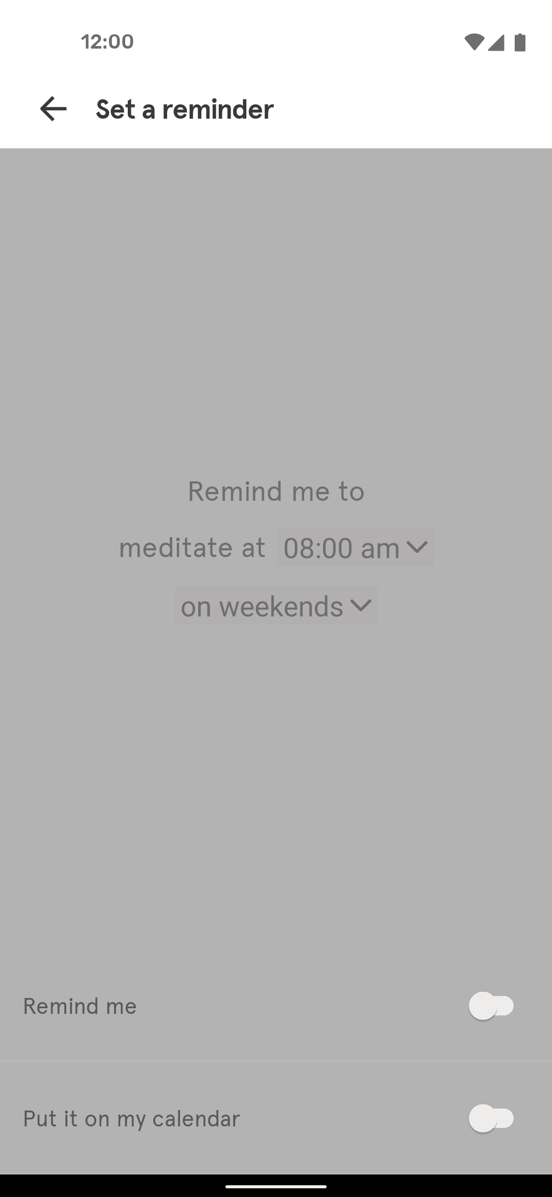 Headspace Android Health & Fitness interface screenshot 21