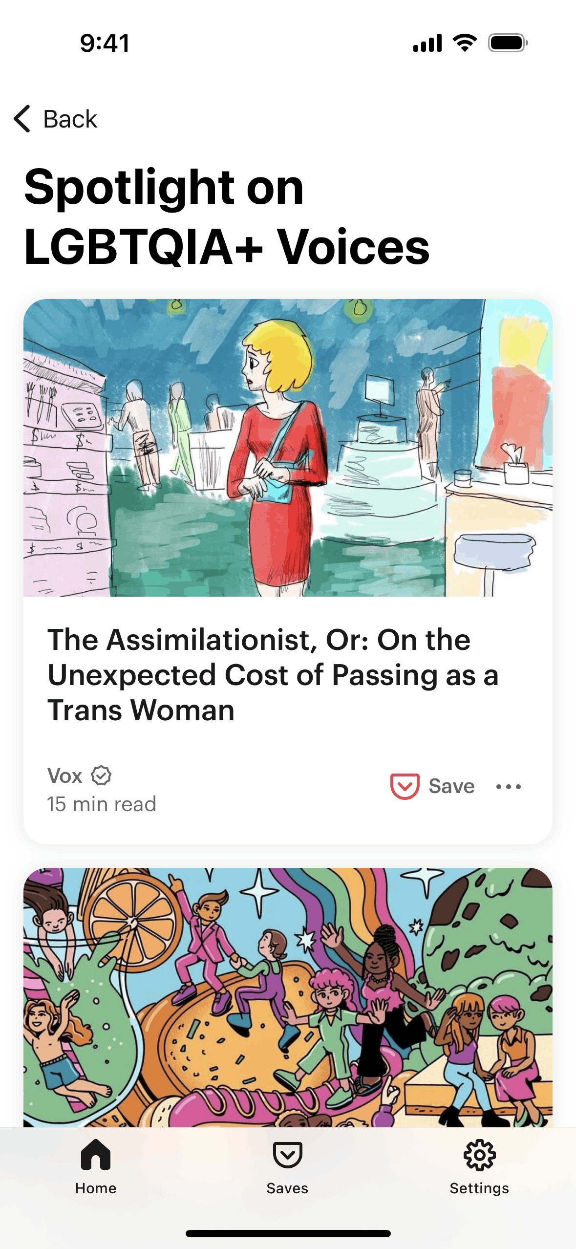 Pocket iOS News interface screenshot 5