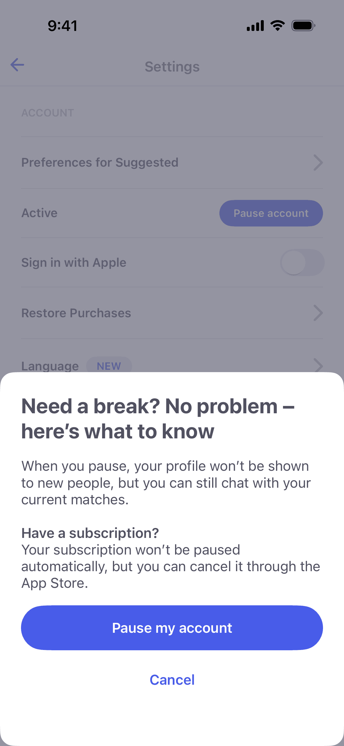 Coffee Meets Bagel iOS dating interface screenshot 17
