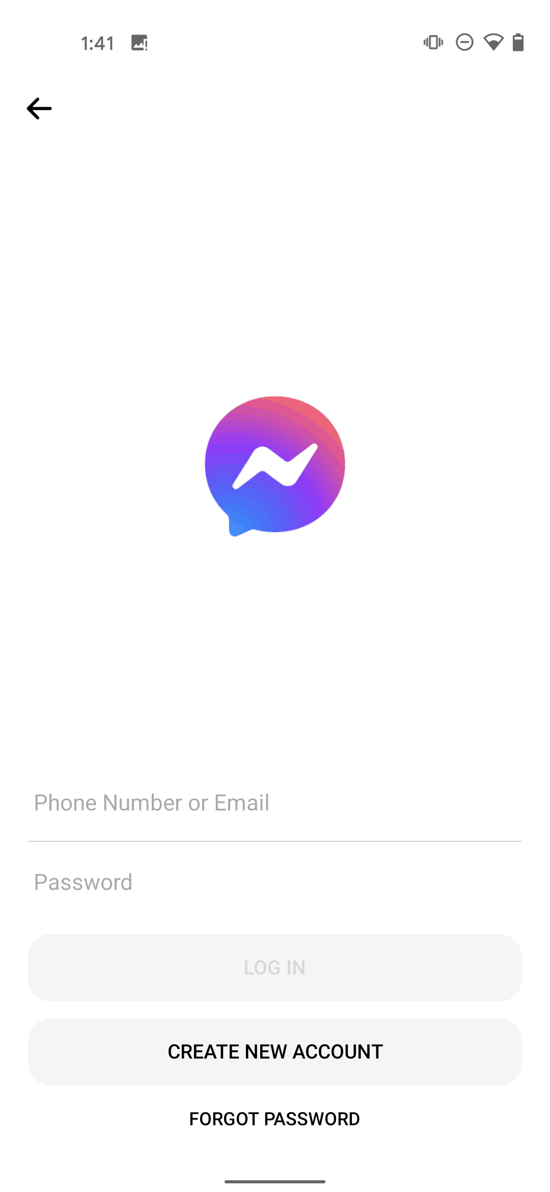 Messenger Android Social Networking interface screenshot 2