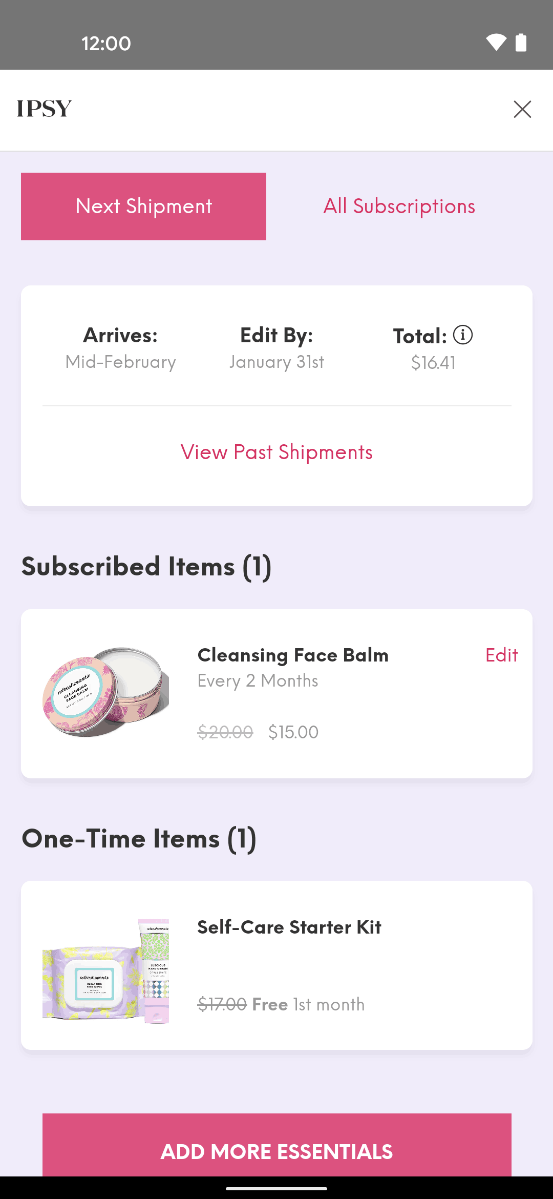 IPSY Android Shopping interface screenshot 13