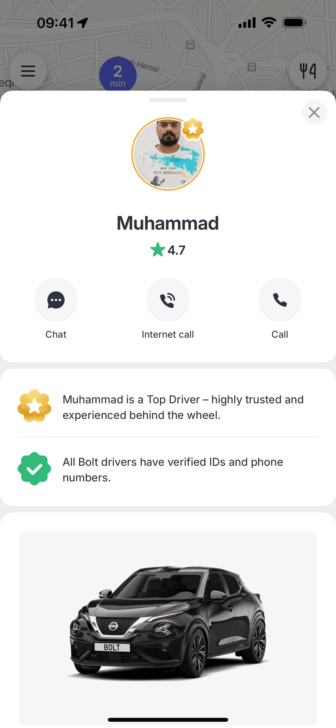 Bolt iOS Travel & Transportation interface screenshot 13