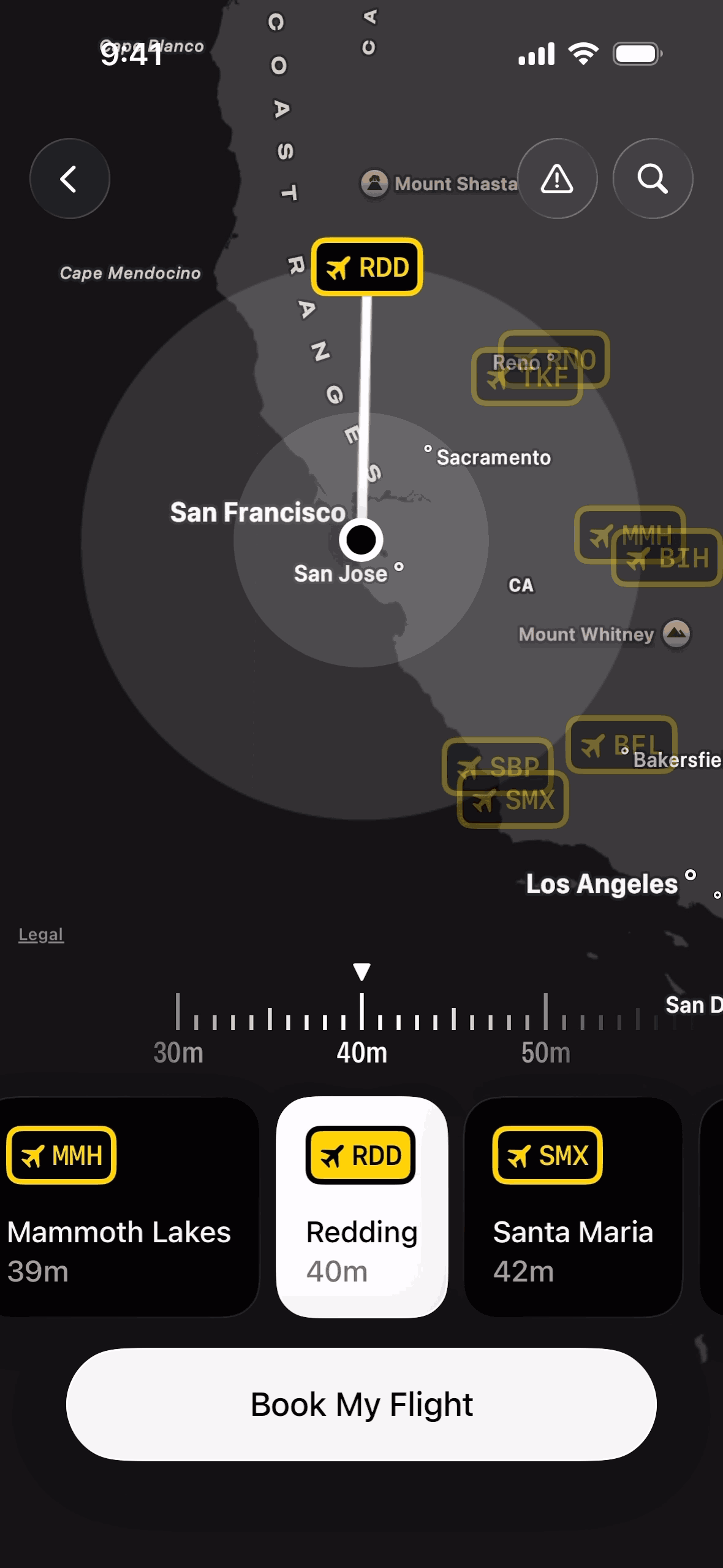 FocusFlight iOS Productivity interface screenshot 1