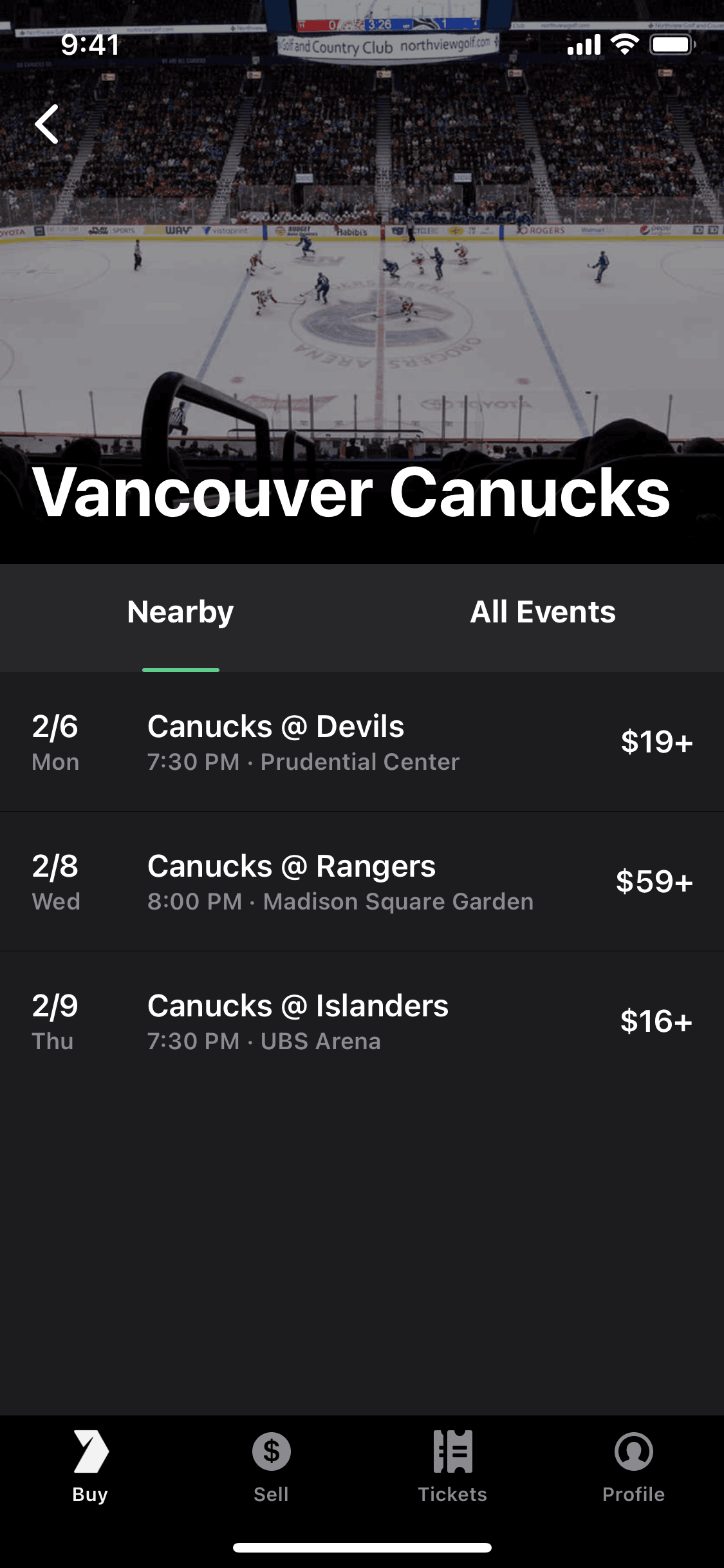 Gametime iOS Entertainment interface screenshot 18