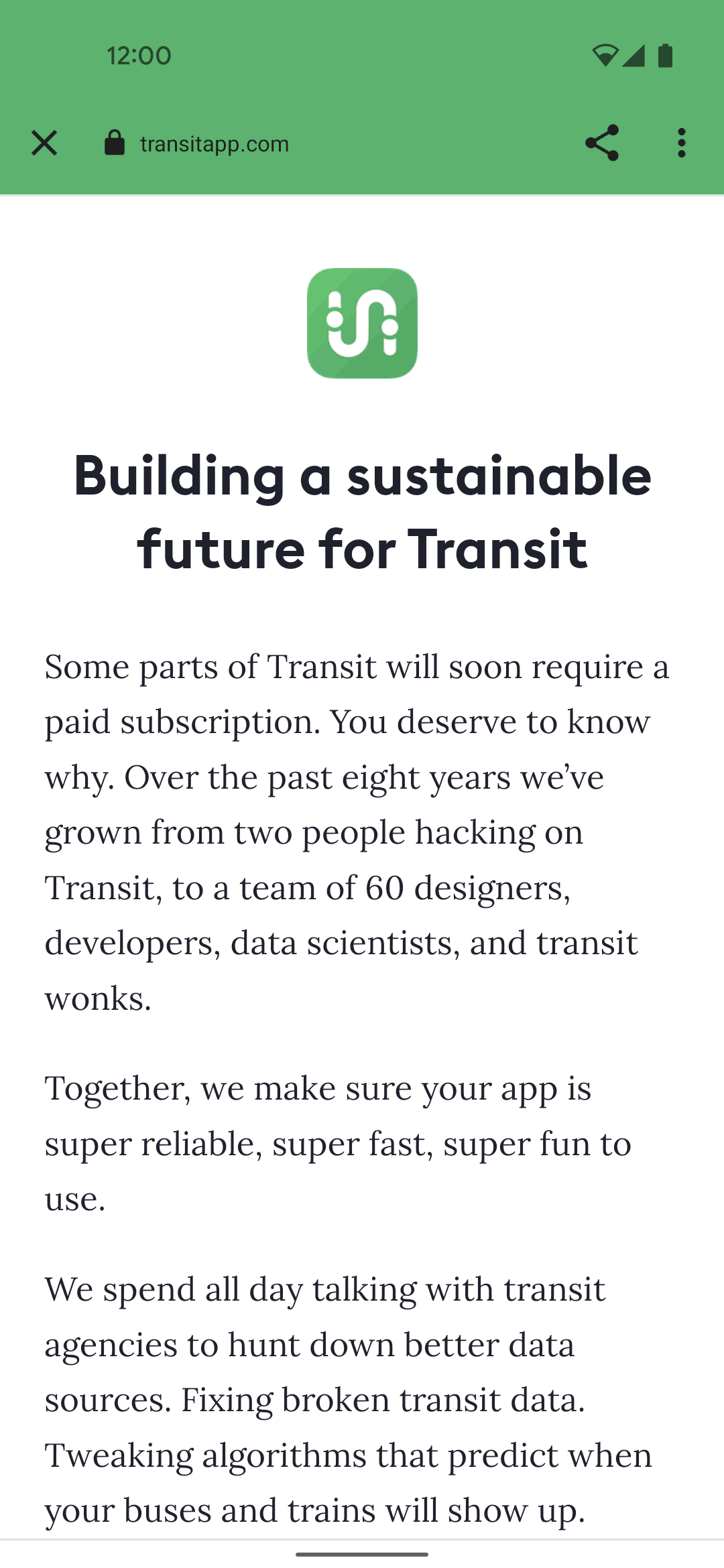 Transit Android Maps & Navigation interface screenshot 5