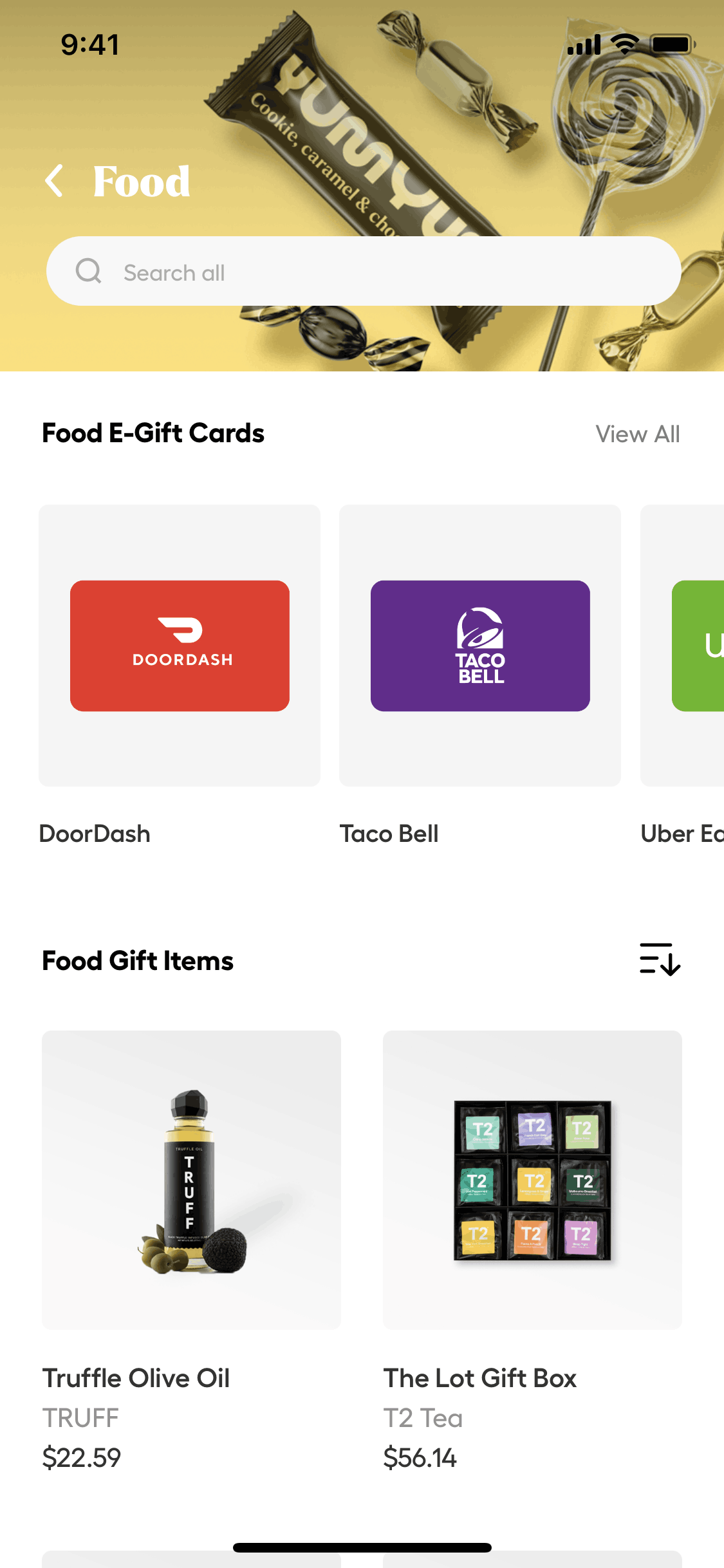 Givingli iOS Lifestyle interface screenshot 2
