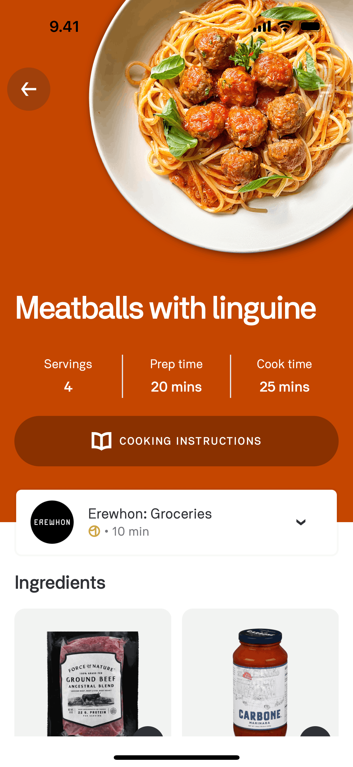 Postmates iOS Food & Drink interface screenshot 5