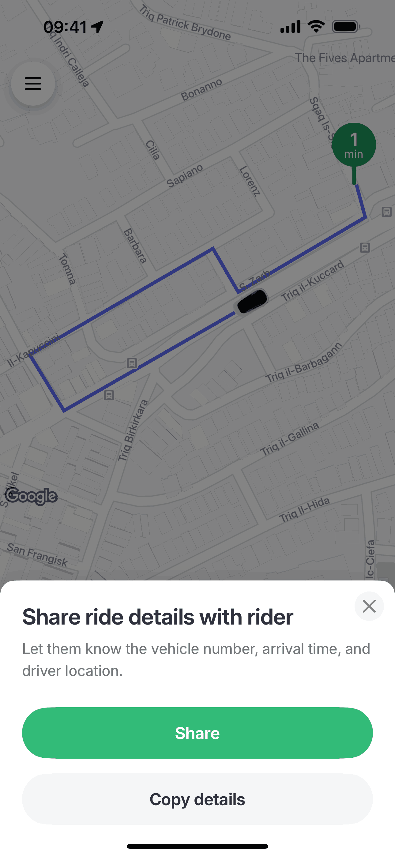 Bolt iOS Travel & Transportation interface screenshot 18