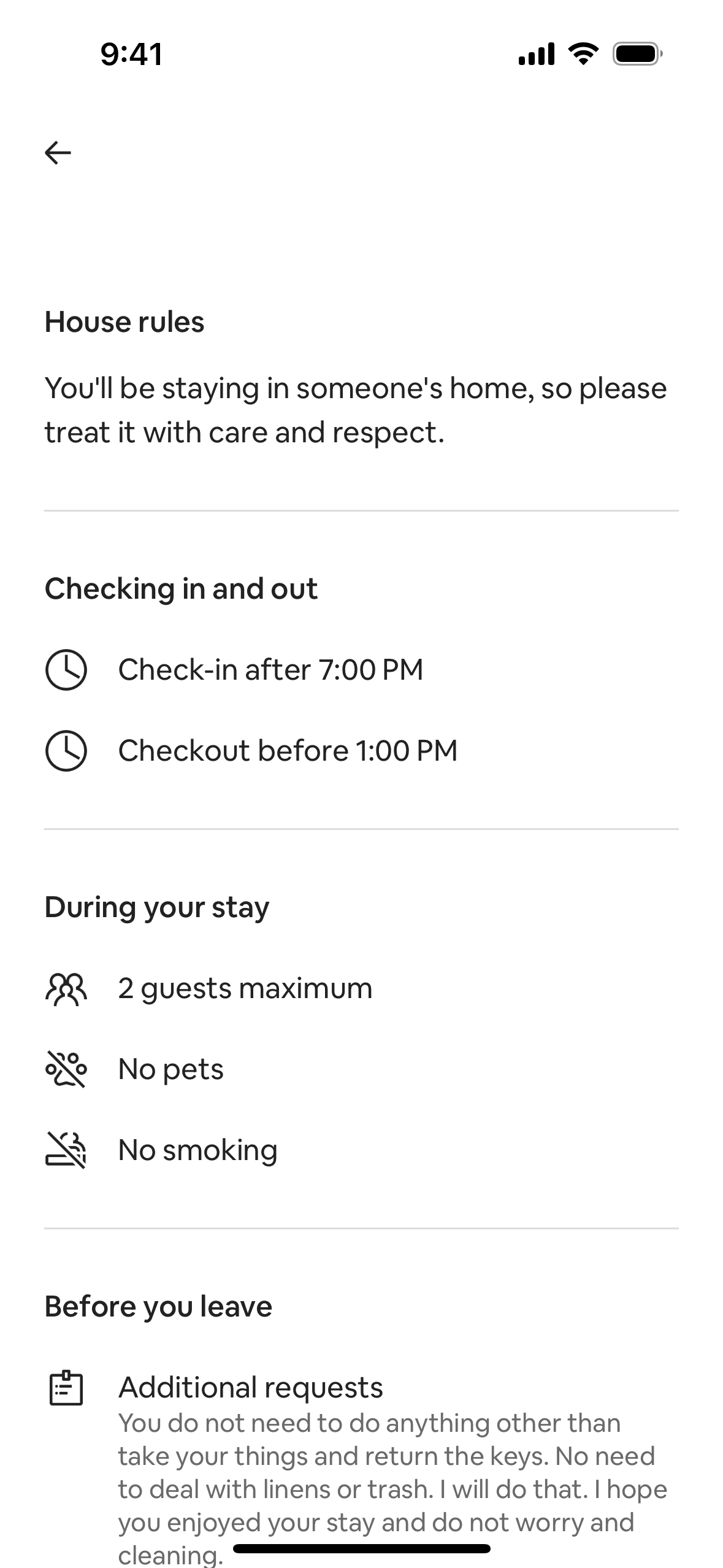 Airbnb iOS Real Estate interface screenshot 18