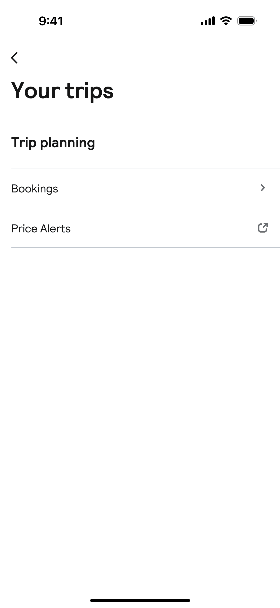 Skyscanner iOS Travel & Transportation interface screenshot 21