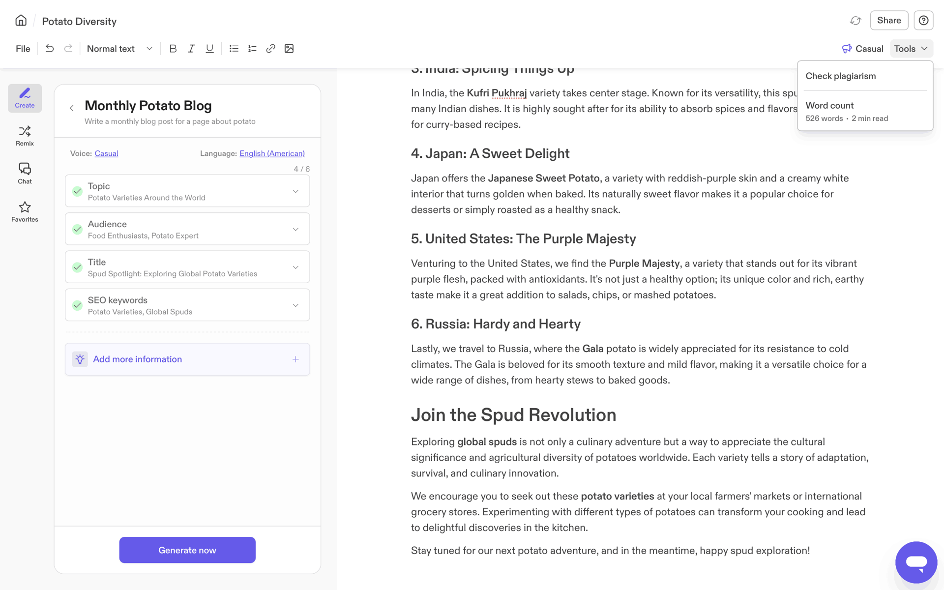 Jasper Web AI interface screenshot 10
