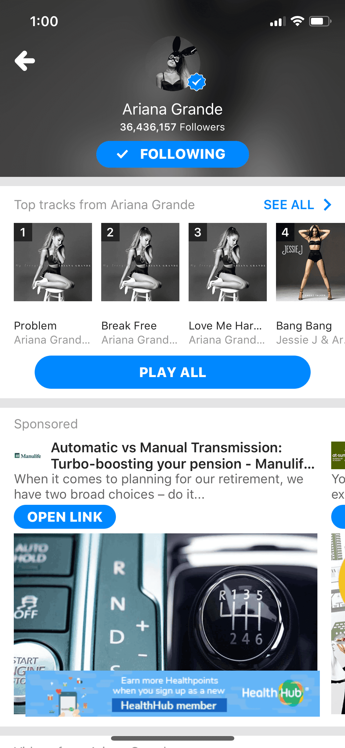 Shazam iOS Music & Audio interface screenshot 5