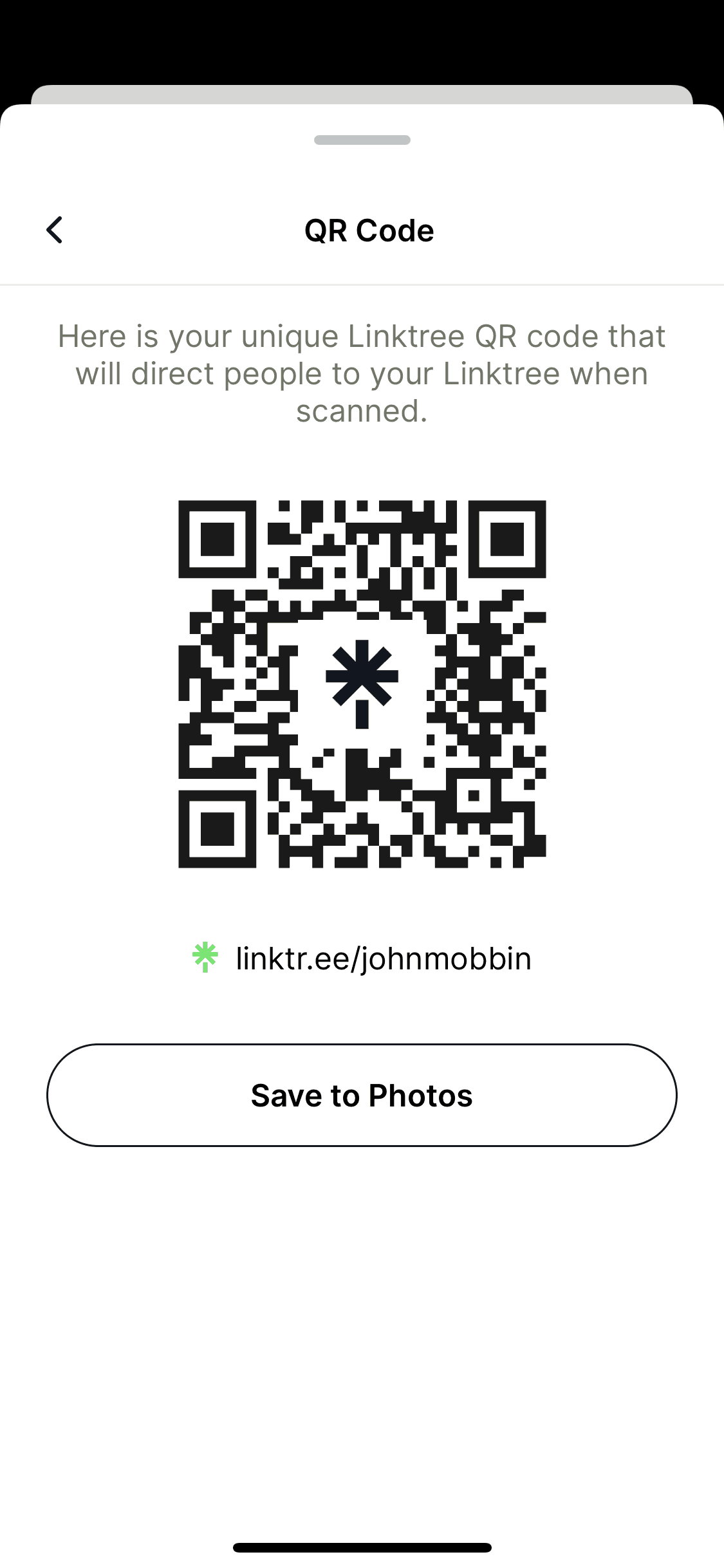 Linktree iOS Social Networking interface screenshot 9