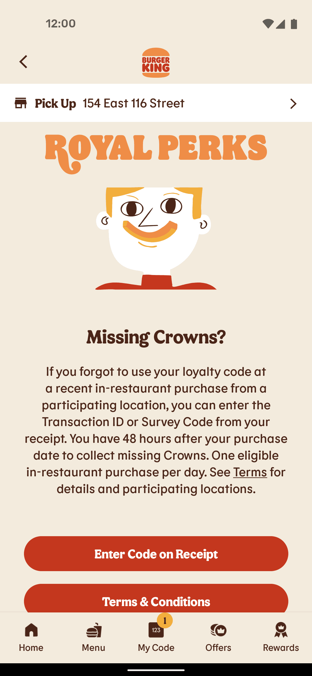 Burger King Android Food & Drink interface screenshot 14