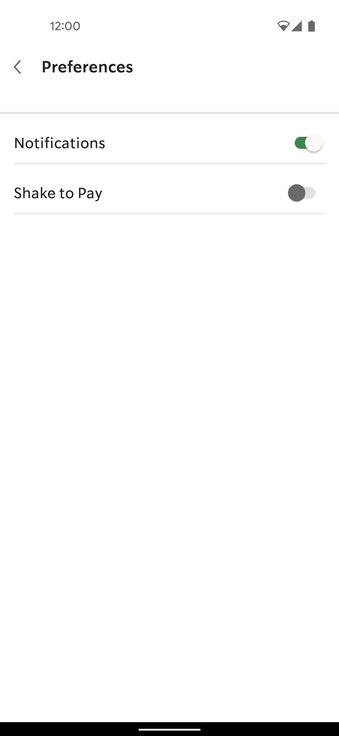 Starbucks Android Food & Drink interface screenshot 3