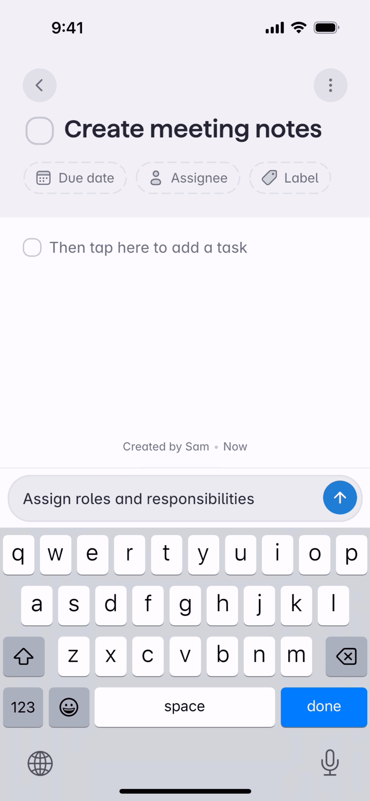 Superlist iOS Productivity interface screenshot 4